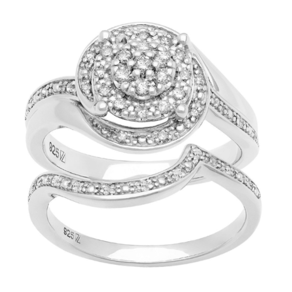 Sterling Silver Engagement Ring